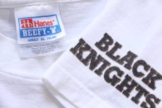 画像5: 90s Hanes ARMY FOOTBALL CRUSH NAVY 1996 両面プリント コットンTシャツ 白 XL (5)