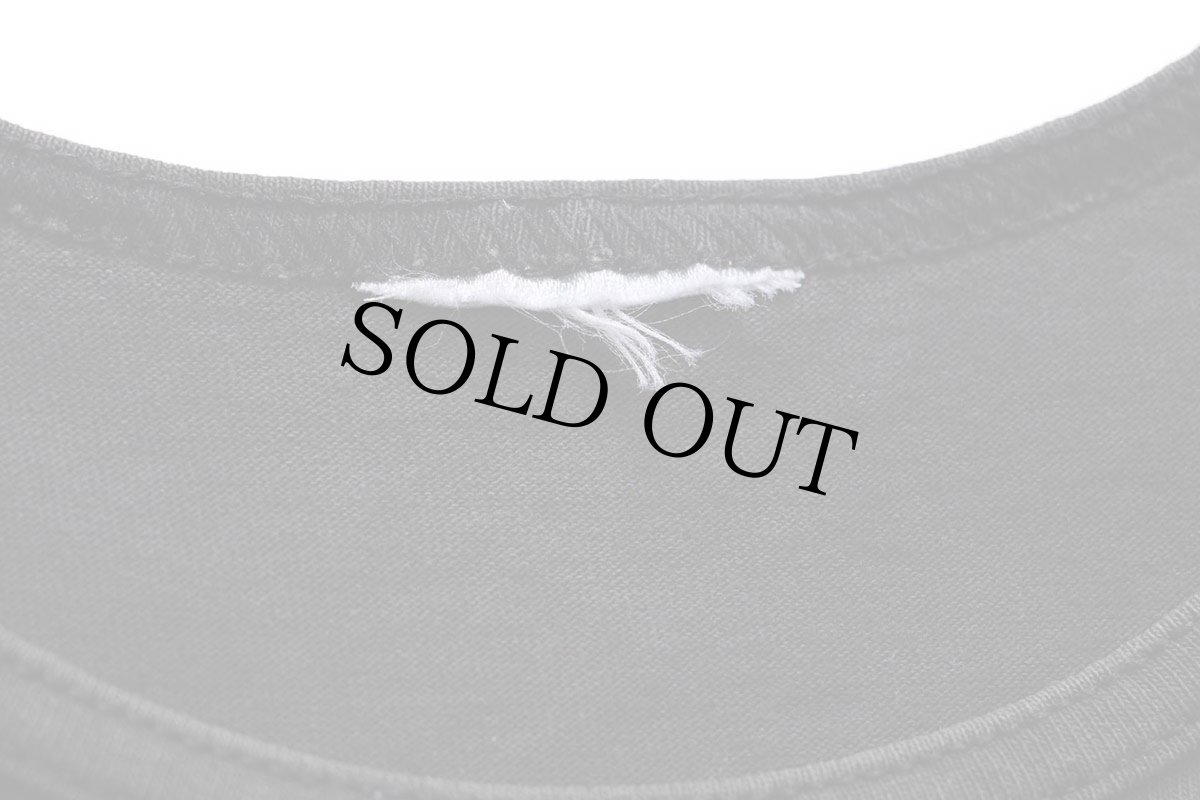 画像5: 90s ピースマーク アート 蛍光 発泡プリント コットン タンクトップ 黒 フェード (5)