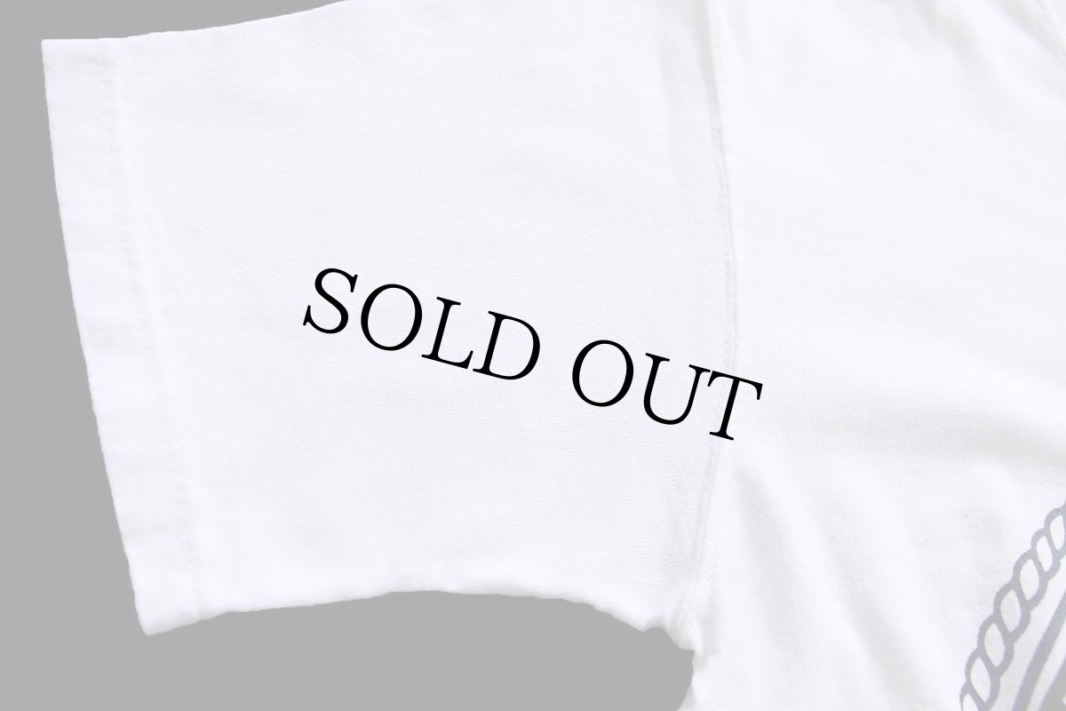 画像6: USA製 UNITED STATES NAVY ロゴ 両面リフレクタープリント コットンTシャツ 白 S (6)