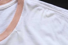 画像5: 90s CHAPS RALPH LAUREN ラルフローレン ロゴ 染み込みプリント コットンTシャツ 白 XL (5)