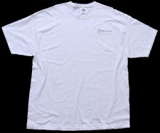 画像2: 00s Mercedes-Benz メルセデス ベンツ ロゴ刺繍 コットンTシャツ 白 2XL★特大 (2)