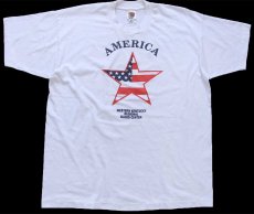 画像2: 00s AMERICA WESTERN KENTUCKY REGIONAL BLOOD CENTER スター 星条旗柄 Tシャツ 白 XL (2)