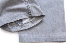 画像9: 90s フランス製 Levi'sリーバイス 501 先染め グレー デニムパンツ W34★ユーロ (9)
