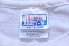 画像5: 90s Hanes Ford Racing フォード ロゴ コットンTシャツ 白 L (5)