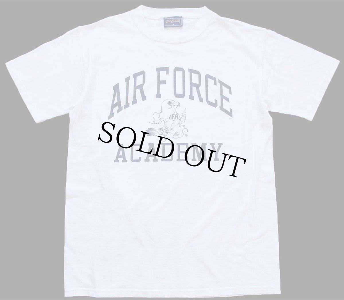画像2: 00s JANSPORTジャンスポーツ AIR FORCE ACADEMY AFA マスコット コットンTシャツ 白 M (2)