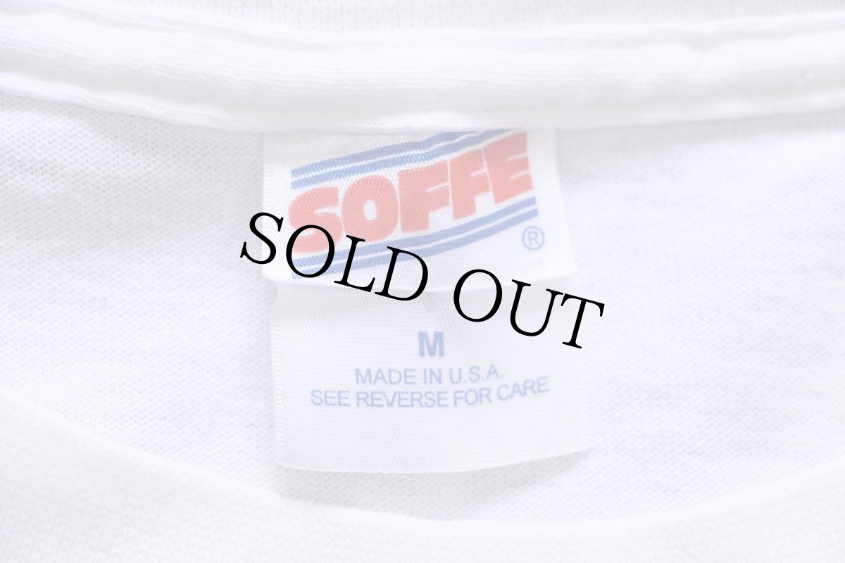 画像4: USA製 UNITED STATES NAVY ロゴ 両面リフレクタープリント コットンTシャツ 白 M (4)