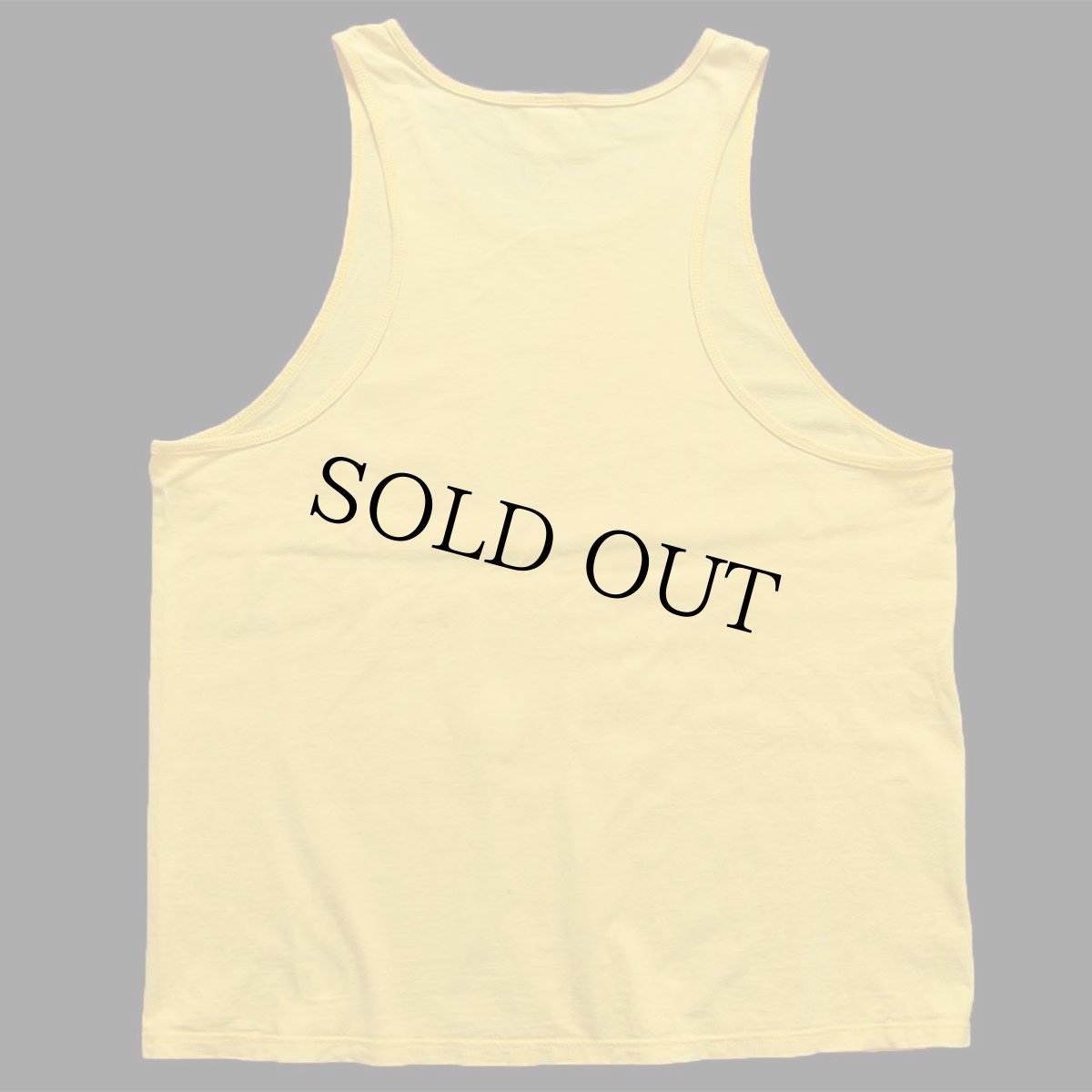 画像3: 90s USA製 JERZEES 無地 コットン タンクトップ 黄 L★RUSSELLラッセル (3)