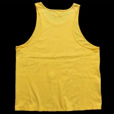 画像3: 90s USA製 JERZEES 無地 コットン タンクトップ 黄 L★RUSSELLラッセル (3)