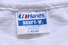 画像4: 80s USA製 Hanes THE UNIVERSITY OF OKLAHOMA アメフト コットンTシャツ 白 L (4)