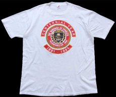 画像2: 90s USA製 CENTENNIAL YEAR 1891-1991 THE BOROUGH OF EPHRATA INCORPORATED Tシャツ 白 XXL★特大 (2)