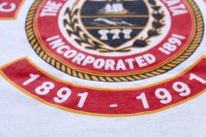画像4: 90s USA製 CENTENNIAL YEAR 1891-1991 THE BOROUGH OF EPHRATA INCORPORATED Tシャツ 白 XXL★特大 (4)