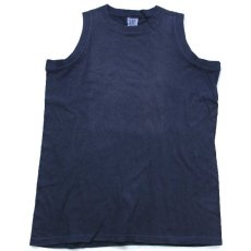 画像2: 90s USA製 GAPギャップ 無地 ノースリーブ コットンTシャツ 黒 フェード S (2)