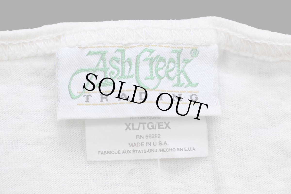 画像4: デッドストック★90s USA製 Ash Creek TRADING 無地 コットン タンクトップ 生成り XL (4)