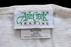 画像4: デッドストック★90s USA製 Ash Creek TRADING 無地 コットン タンクトップ 生成り XL (4)