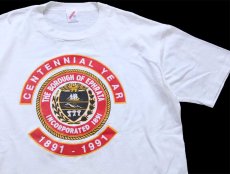 画像1: 90s USA製 CENTENNIAL YEAR 1891-1991 THE BOROUGH OF EPHRATA INCORPORATED Tシャツ 白 XXL★特大 (1)