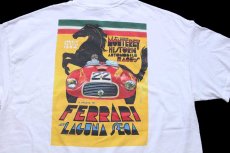 画像5: 90s USA製 Hanes MONTEREY HISTORIC 1994 FERRARI フェラーリ コットンTシャツ 白 XL (5)