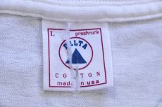 画像6: 90s USA製 LORD'S GYM HIS PAIN YOUR GAIN ジーザス パロディ 両面プリント コットンTシャツ 白 L (6)