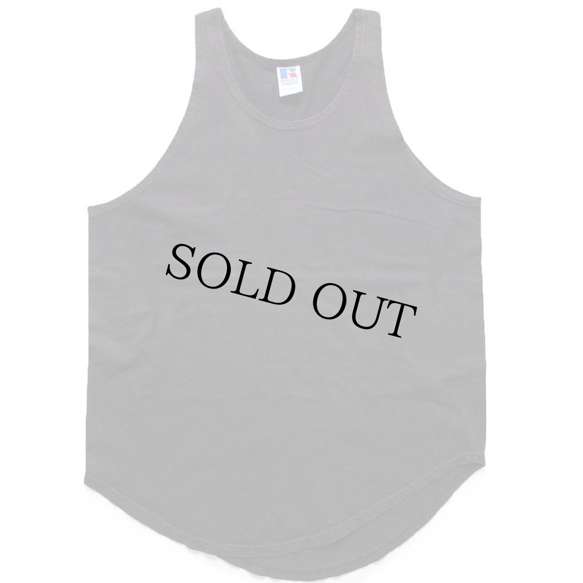 画像2: 90s USA製 RUSSELLラッセル 無地 コットン タンクトップ 黒 L (2)