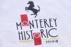 画像4: 90s USA製 Hanes MONTEREY HISTORIC 1994 FERRARI フェラーリ コットンTシャツ 白 XL (4)