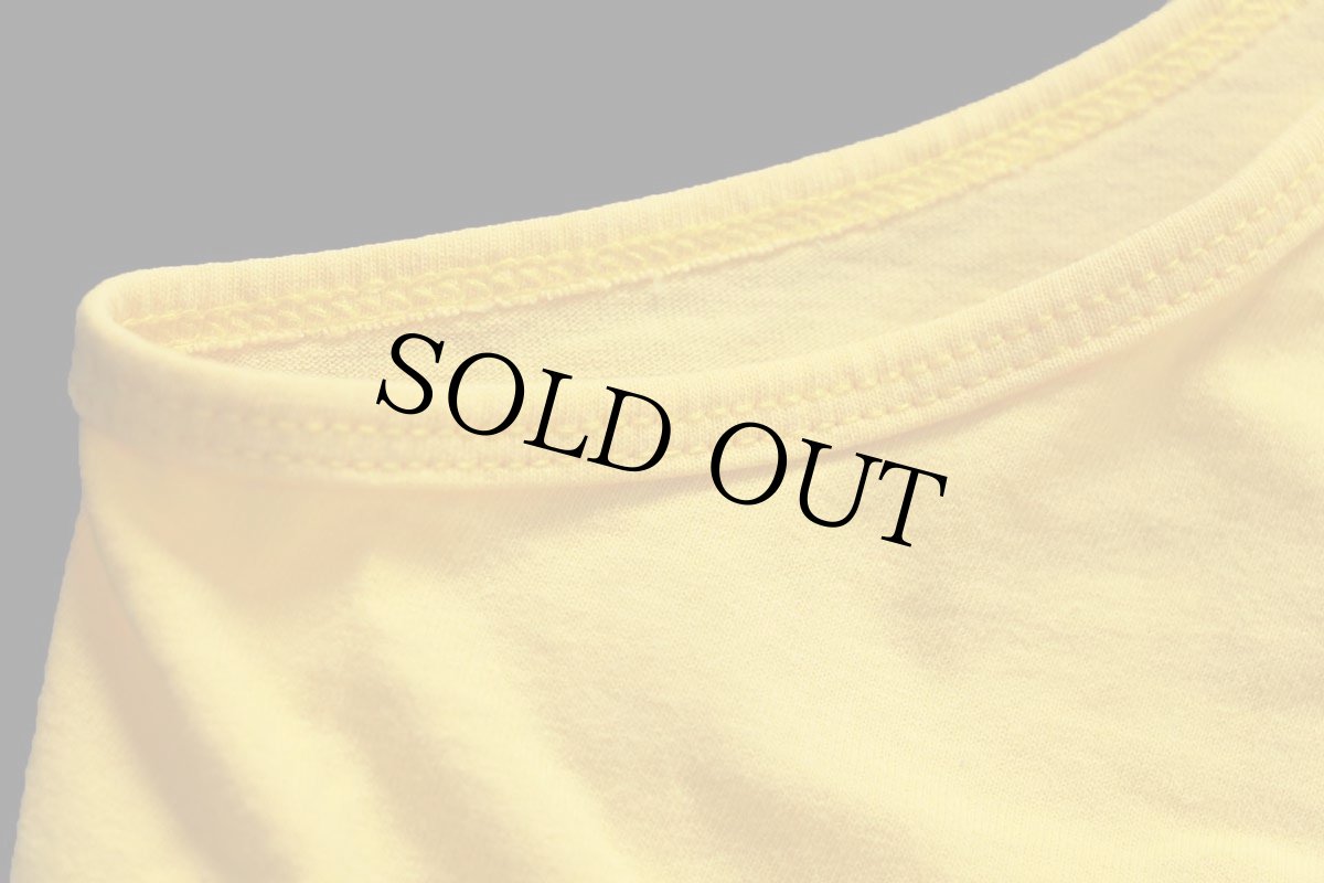 画像5: 90s USA製 JERZEES 無地 コットン タンクトップ 黄 L★RUSSELLラッセル (5)