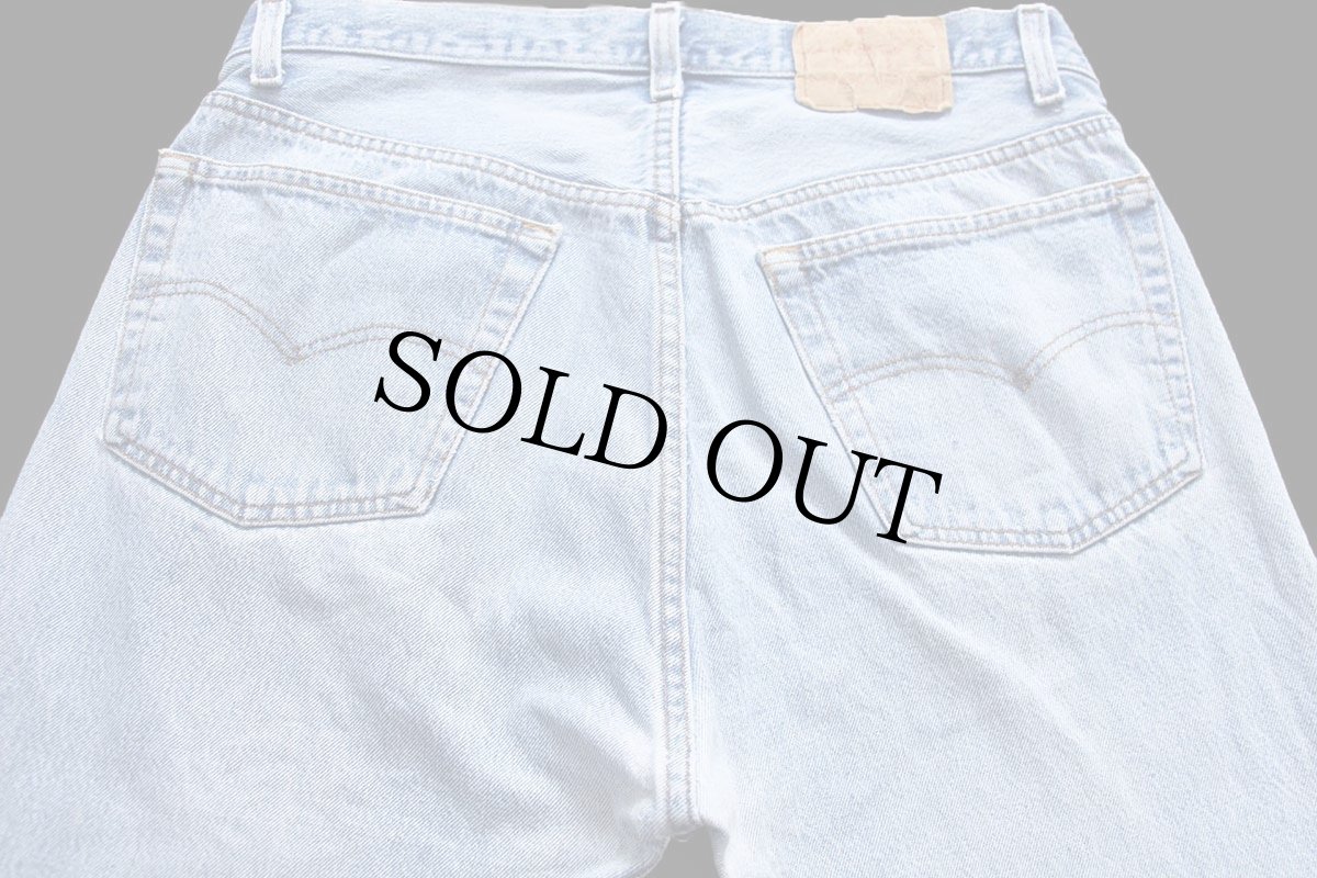 画像5: 80s USA製 Levi'sリーバイス 501 リペア デニムパンツ ボロ W38★195 (5)