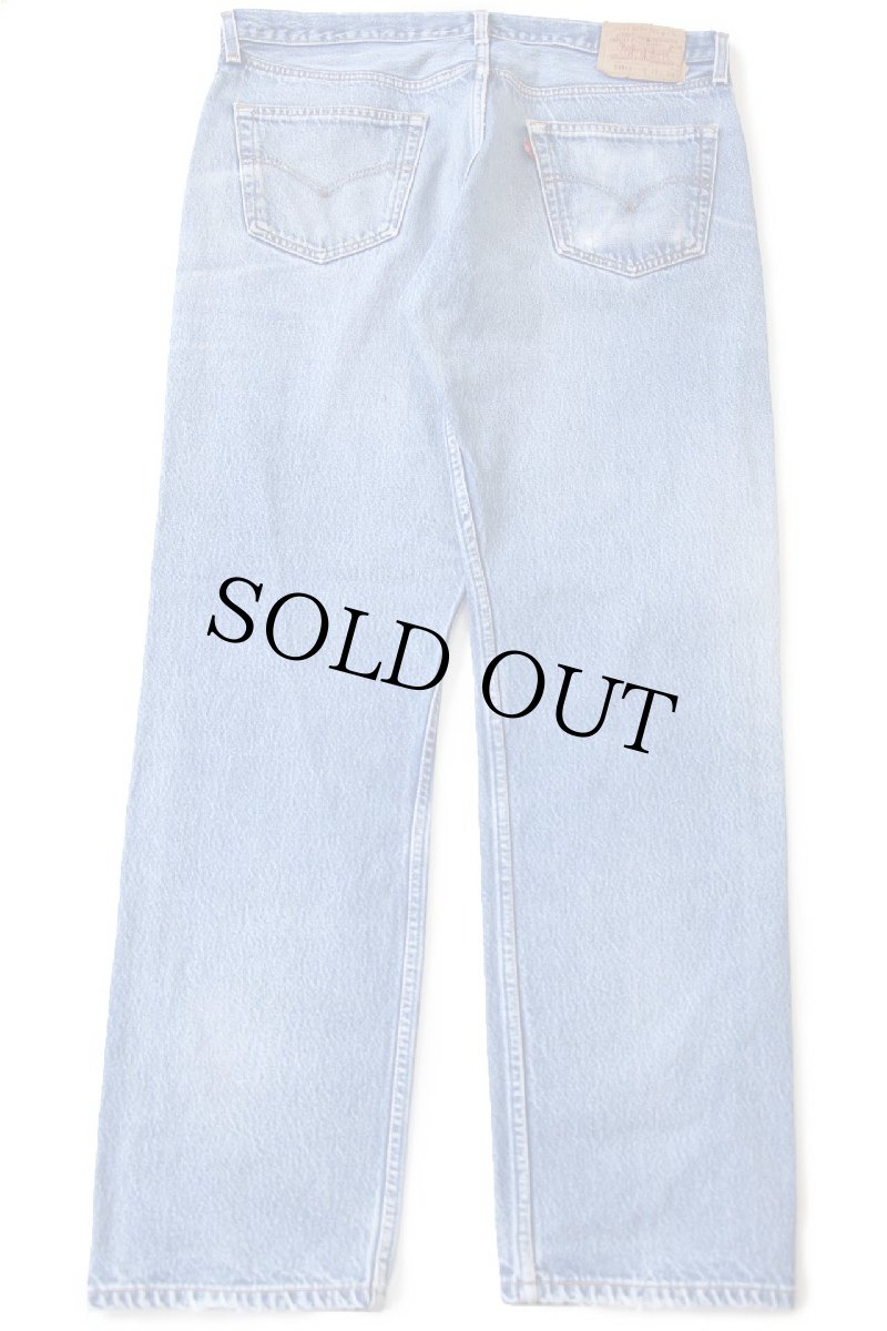 画像3: 00s メキシコ製 Levi'sリーバイス 501 ダメージ デニムパンツ ヒゲ W38★199 (3)