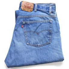 画像1: 90s USA製 Levi'sリーバイス 501 デニムパンツ ヒゲ W42★182 (1)