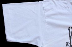 画像7: 90s USA製 San Francisco 竹 アート Tシャツ 白 XL (7)