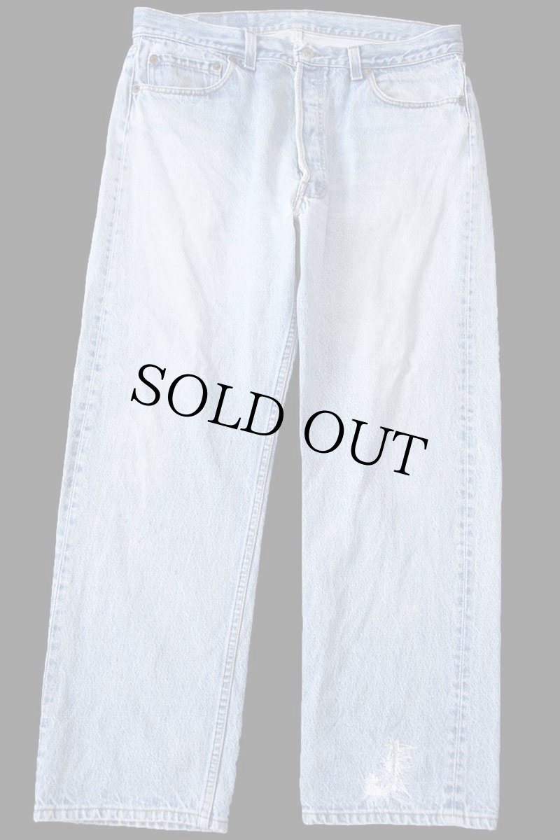 画像2: 80s USA製 Levi'sリーバイス 501 リペア デニムパンツ ボロ W38★195 (2)