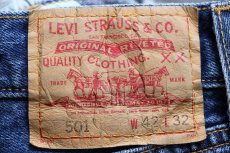 画像6: 00s メキシコ製 Levi'sリーバイス 501 デニムパンツ W42 L32★198 (6)