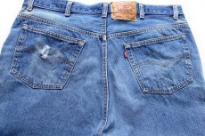 画像5: 90s USA製 Levi'sリーバイス 501 ダメージ デニムパンツ ヒゲ W42★196 (5)