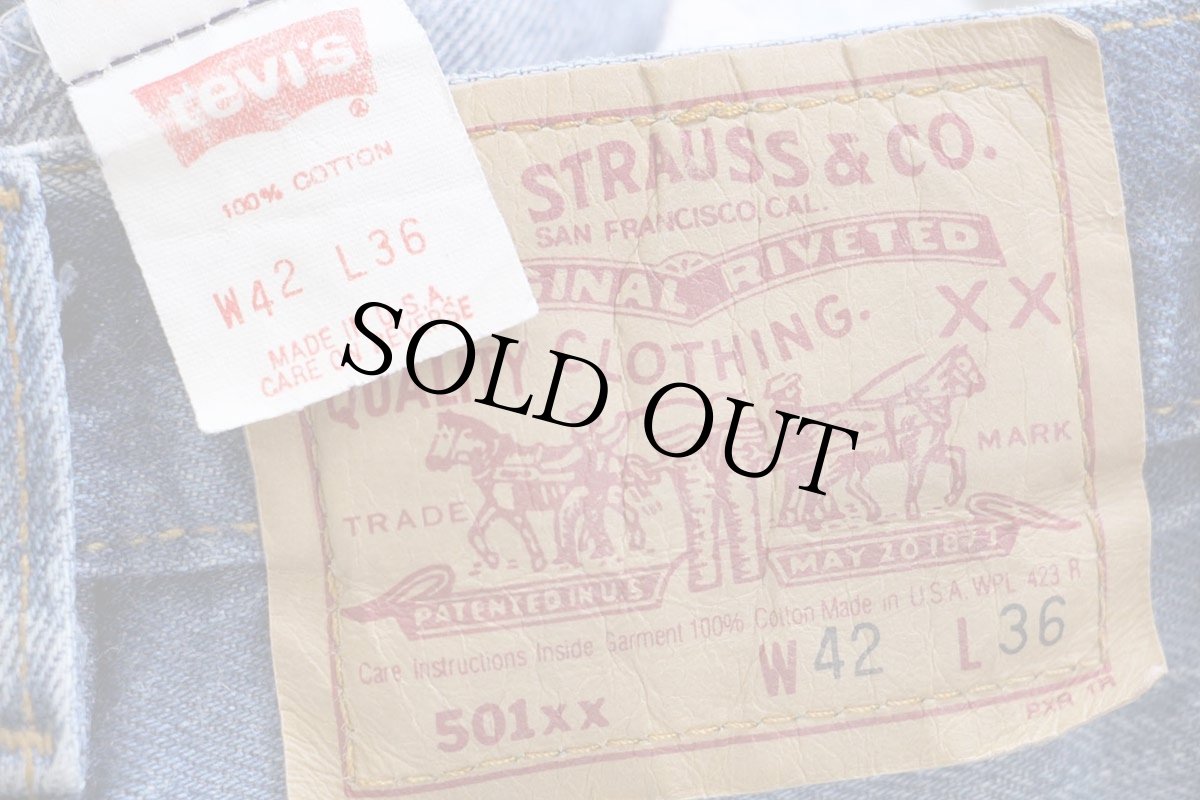 画像6: 90s USA製 Levi'sリーバイス 501 デニムパンツ ヒゲ W42★182 (6)