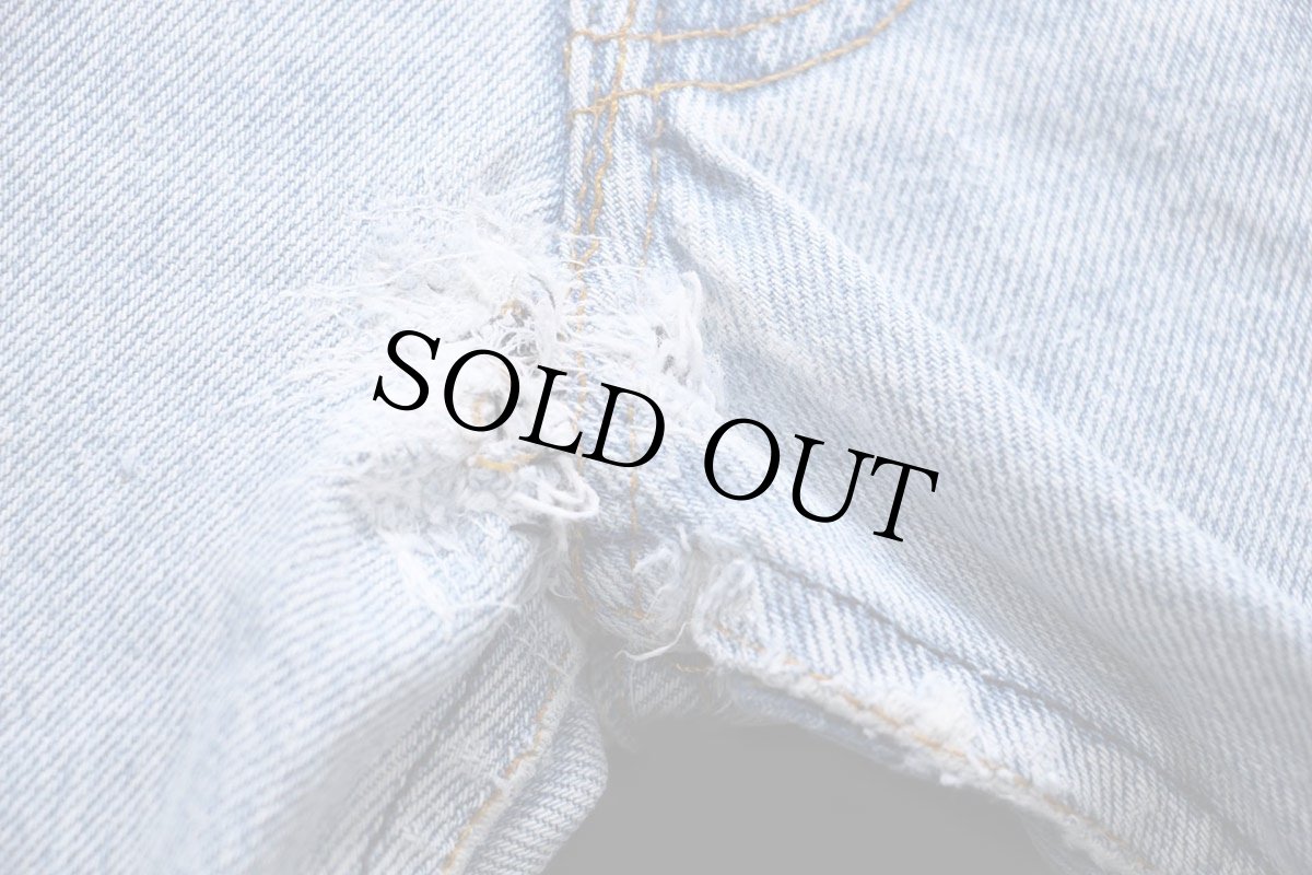 画像8: 80s USA製 Levi'sリーバイス 501 リペア デニムパンツ ボロ W38★195 (8)