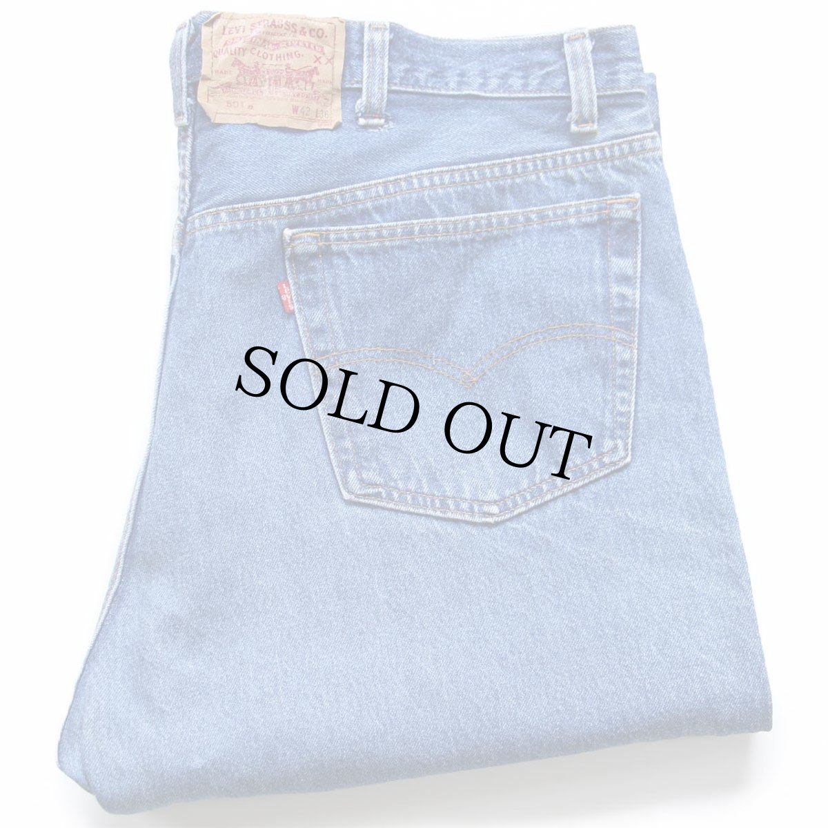 画像1: 90s USA製 Levi'sリーバイス 501 デニムパンツ W42★197 (1)