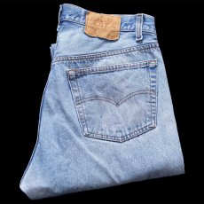 画像1: 80s USA製 Levi'sリーバイス 501 リペア デニムパンツ ボロ W38★195 (1)