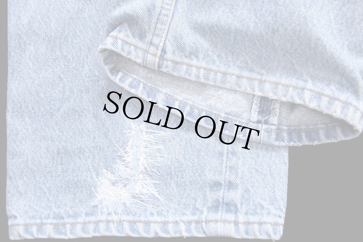 画像9: 80s USA製 Levi'sリーバイス 501 リペア デニムパンツ ボロ W38★195 (9)