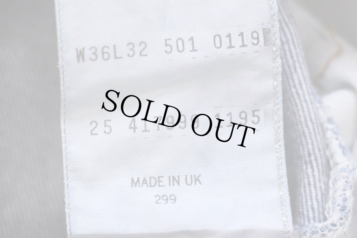 画像7: 90s 英国製 Levi'sリーバイス 501 デニムパンツ W36 L32★186 ユーロ (7)