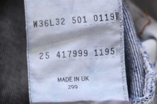 画像7: 90s 英国製 Levi'sリーバイス 501 デニムパンツ W36 L32★186 ユーロ (7)