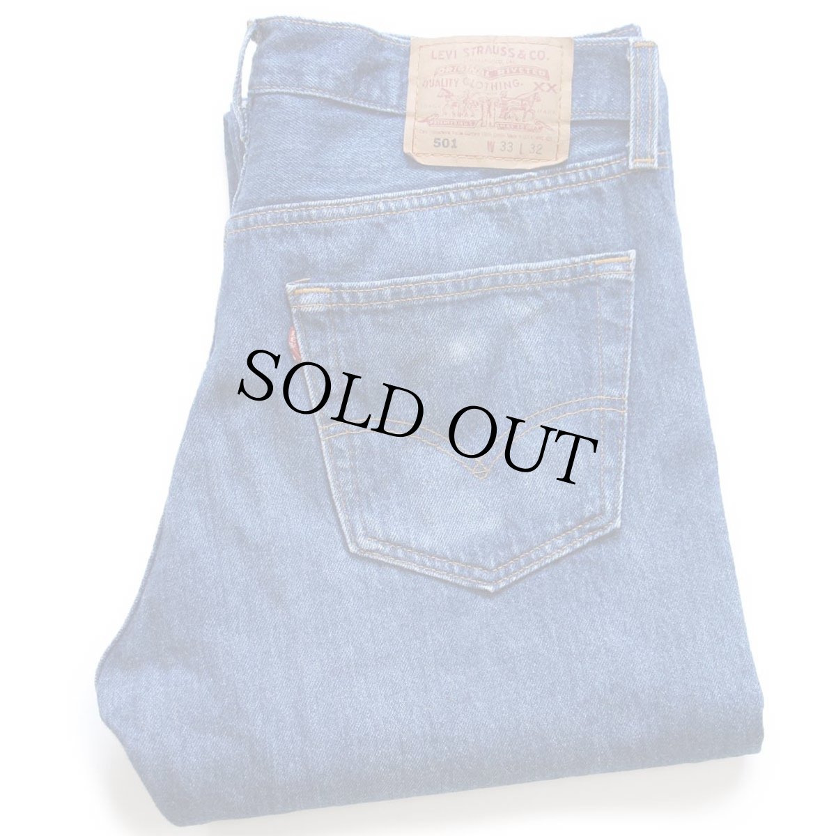画像1: 90s USA製 Levi'sリーバイス 501 デニムパンツ ヒゲ W33 L32★185 (1)