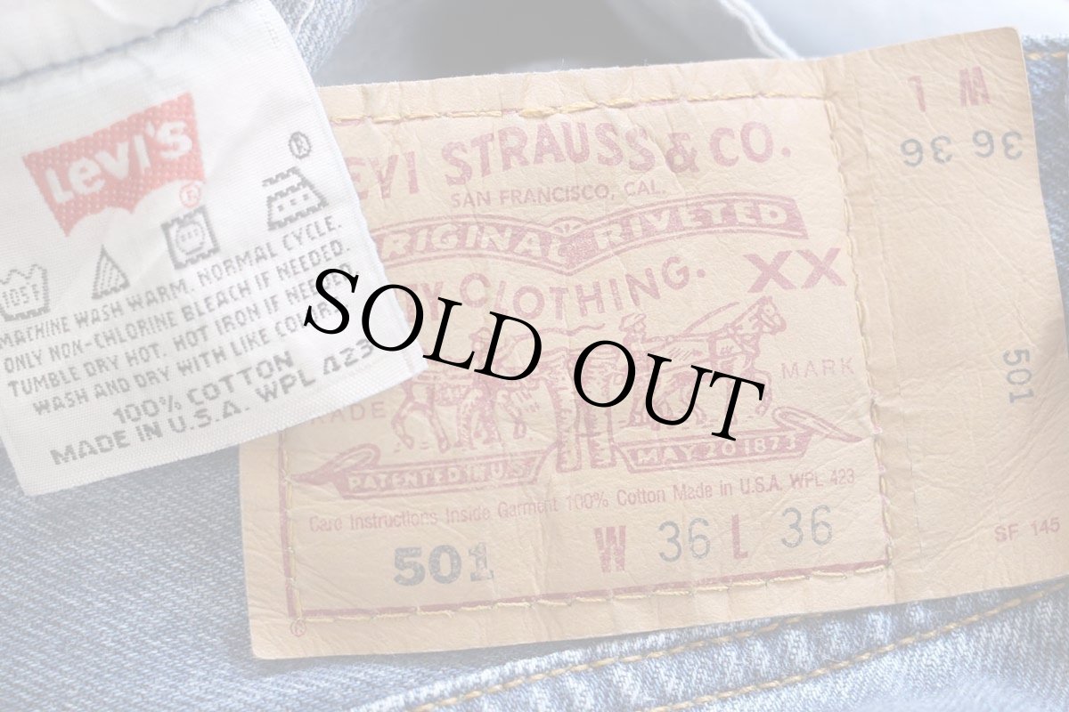 画像6: 90s USA製 Levi'sリーバイス 501 デニムパンツ W36 L36★187 (6)