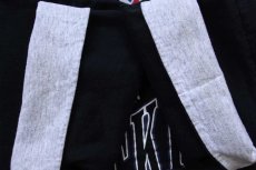 画像6: 90s USA製 ARTEX MLB COLORADO ROCKIES スヌーピー レイヤードスリーブ コットンTシャツ 黒 XL (6)