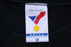 画像4: 90s USA製 ARTEX MLB COLORADO ROCKIES スヌーピー レイヤードスリーブ コットンTシャツ 黒 XL (4)