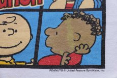 画像5: The Peanuts Bunch スヌーピー チャーリーブラウン サリー ライナス キャラクター コットンTシャツ 白 特大 (5)
