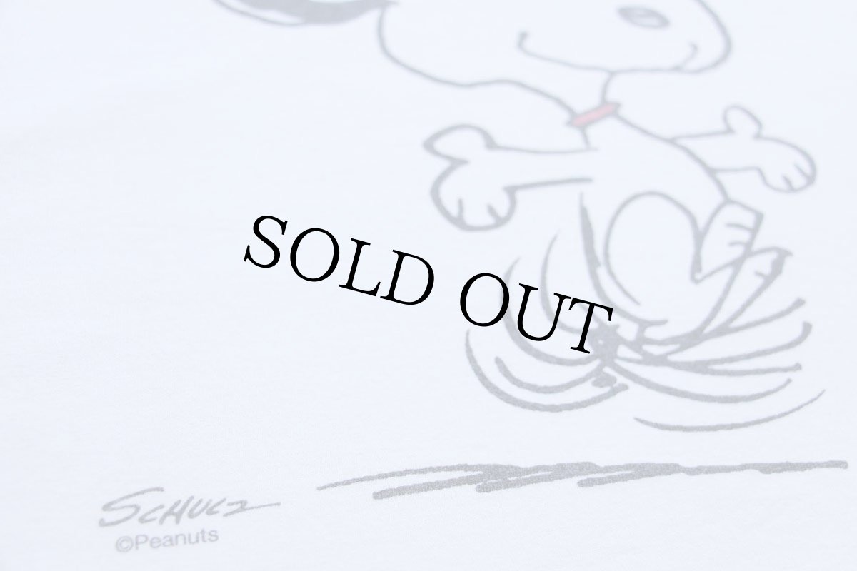 画像4: Hanes スヌーピー 染み込みプリント コットンTシャツ 生成り XL (4)