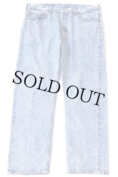 80s USA製 Levi'sリーバイス 501 ケミカルウォッシュ デニムパンツ W40