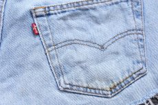 画像6: 90s USA製 Levi'sリーバイス 501 カットオフ デニム ショートパンツ W30★ショーツ (6)