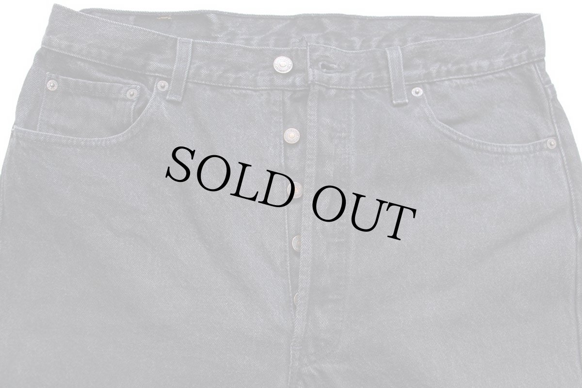 画像4: 90s USA製 Levi'sリーバイス 501 ブラック デニムパンツ W36 L32 (4)