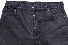 画像4: 90s USA製 Levi'sリーバイス 501 ブラック デニムパンツ W36 L32 (4)