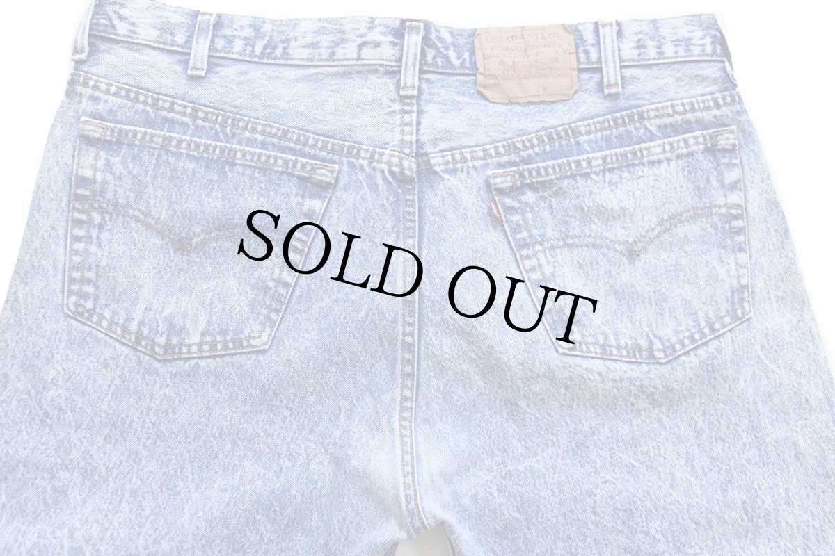 画像5: 80s USA製 Levi'sリーバイス 501 ケミカルウォッシュ デニムパンツ W40 L30★アシッド (5)