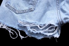 画像7: 90s USA製 Levi'sリーバイス 501 カットオフ デニム ショートパンツ W30★ショーツ (7)